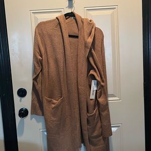 Never worn cardigan with hood